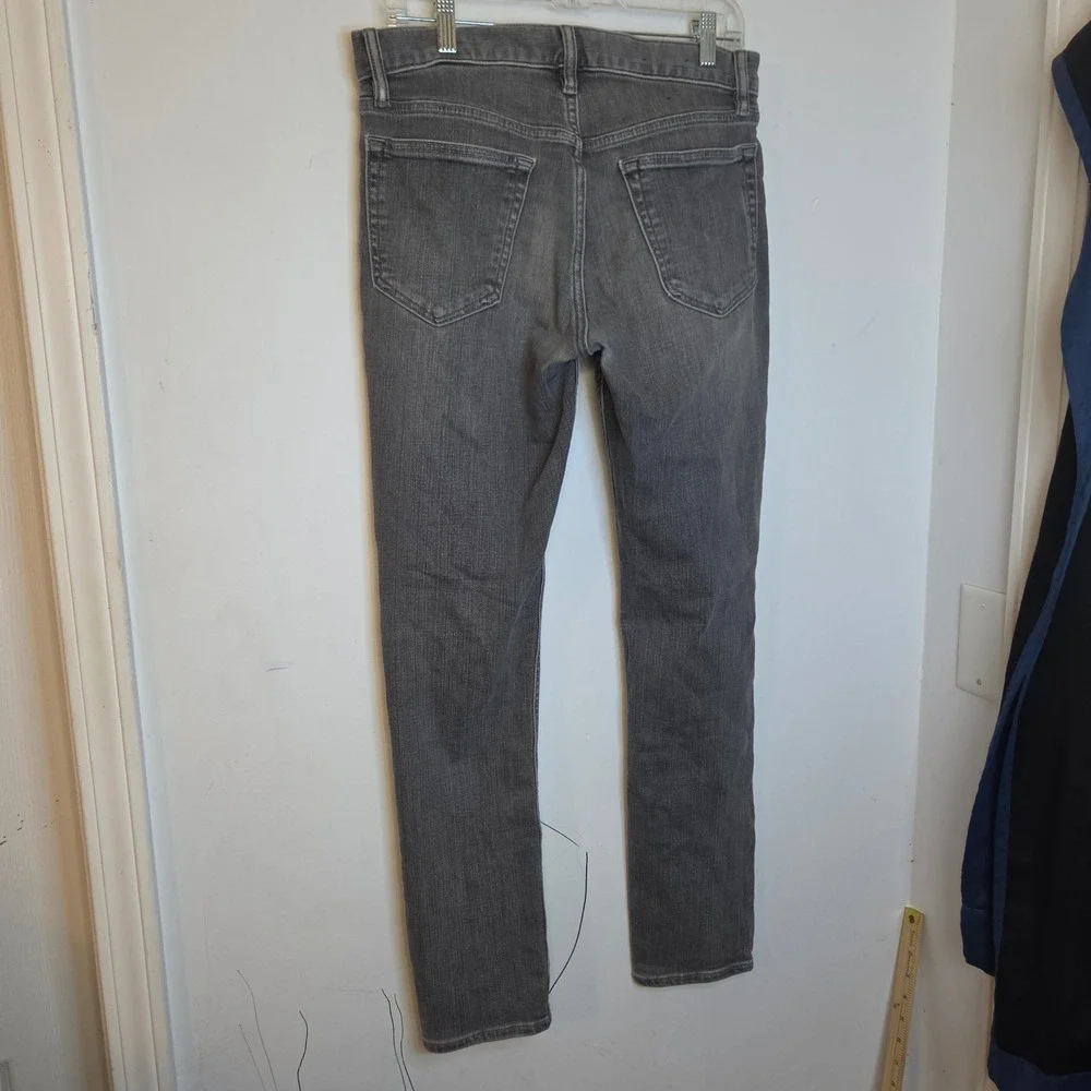 Banana Republic Mens Slim Fit Gray Denim Jeans 30x30 Stretch Cotton Blend